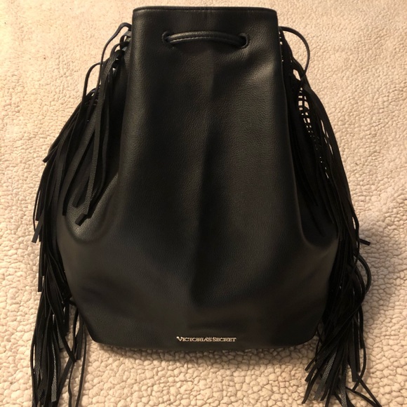 Victoria’s Secret Black Fringe Backpack - Picture 3 of 4